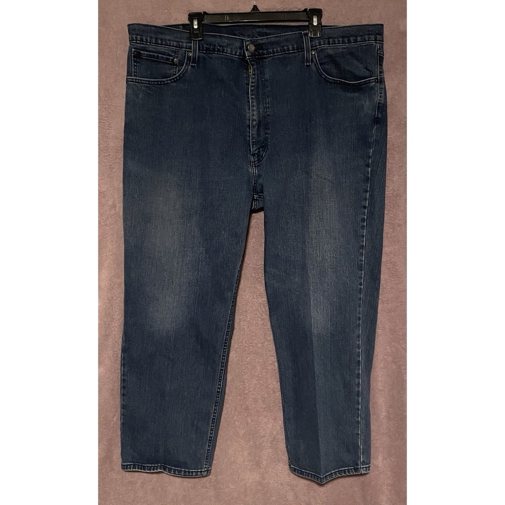 Levis 559 Relaxed Straight Jeans Mens  Dark Wash Blue Denim Pants W48 L30